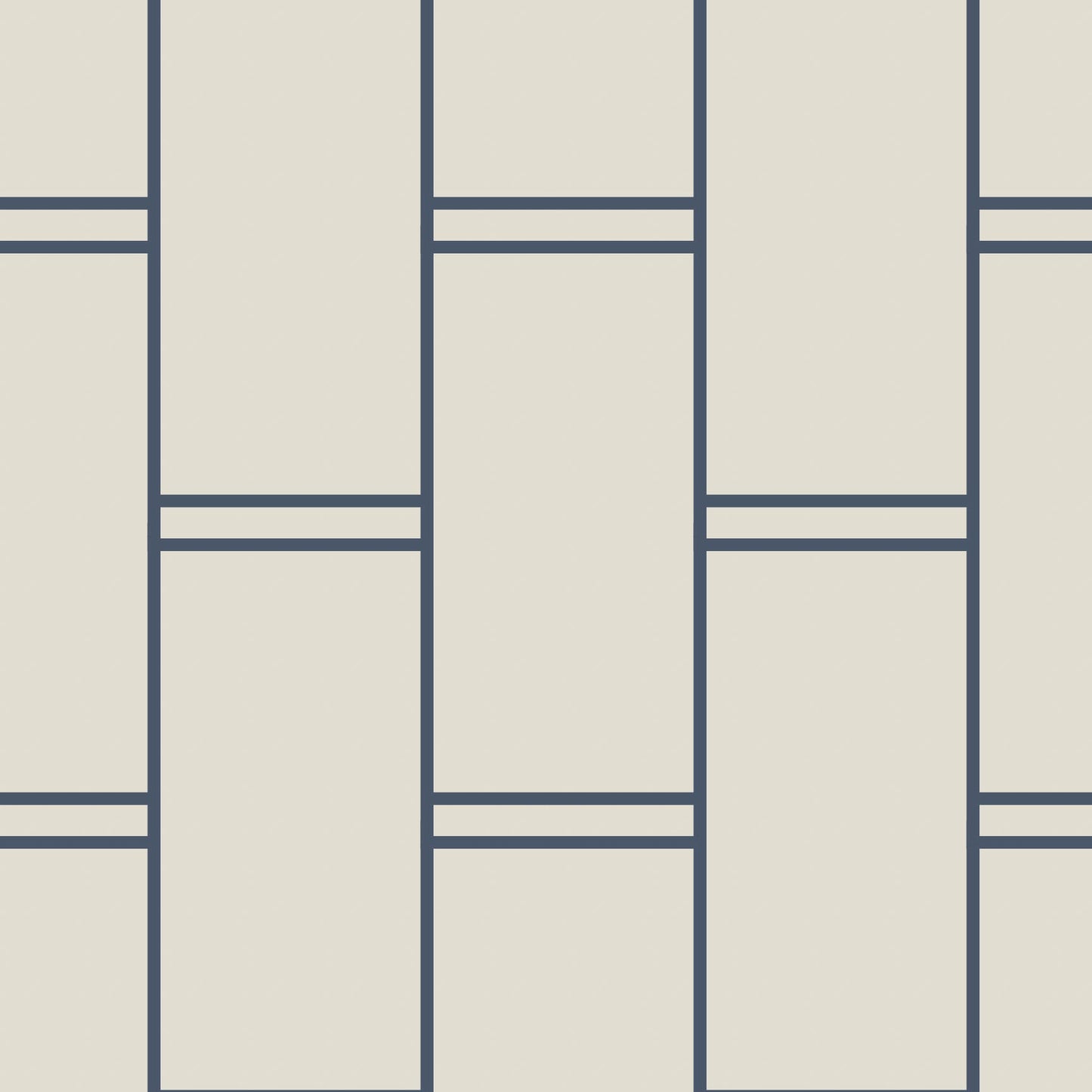 Mitchell Black Pillar Stripe Wallpaper Sample - Oxford Blue