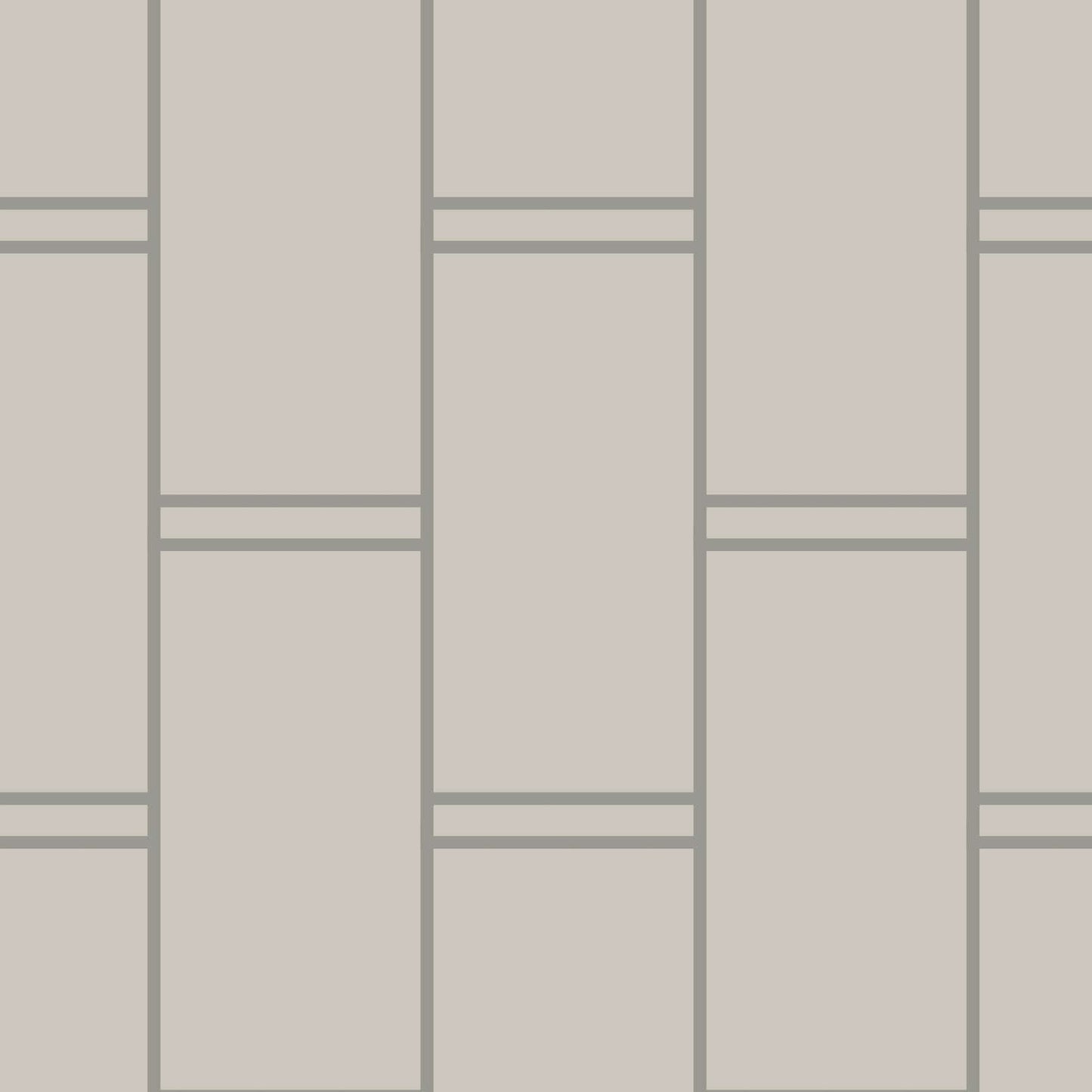 Mitchell Black Pillar Stripe Wallpaper - Walnut