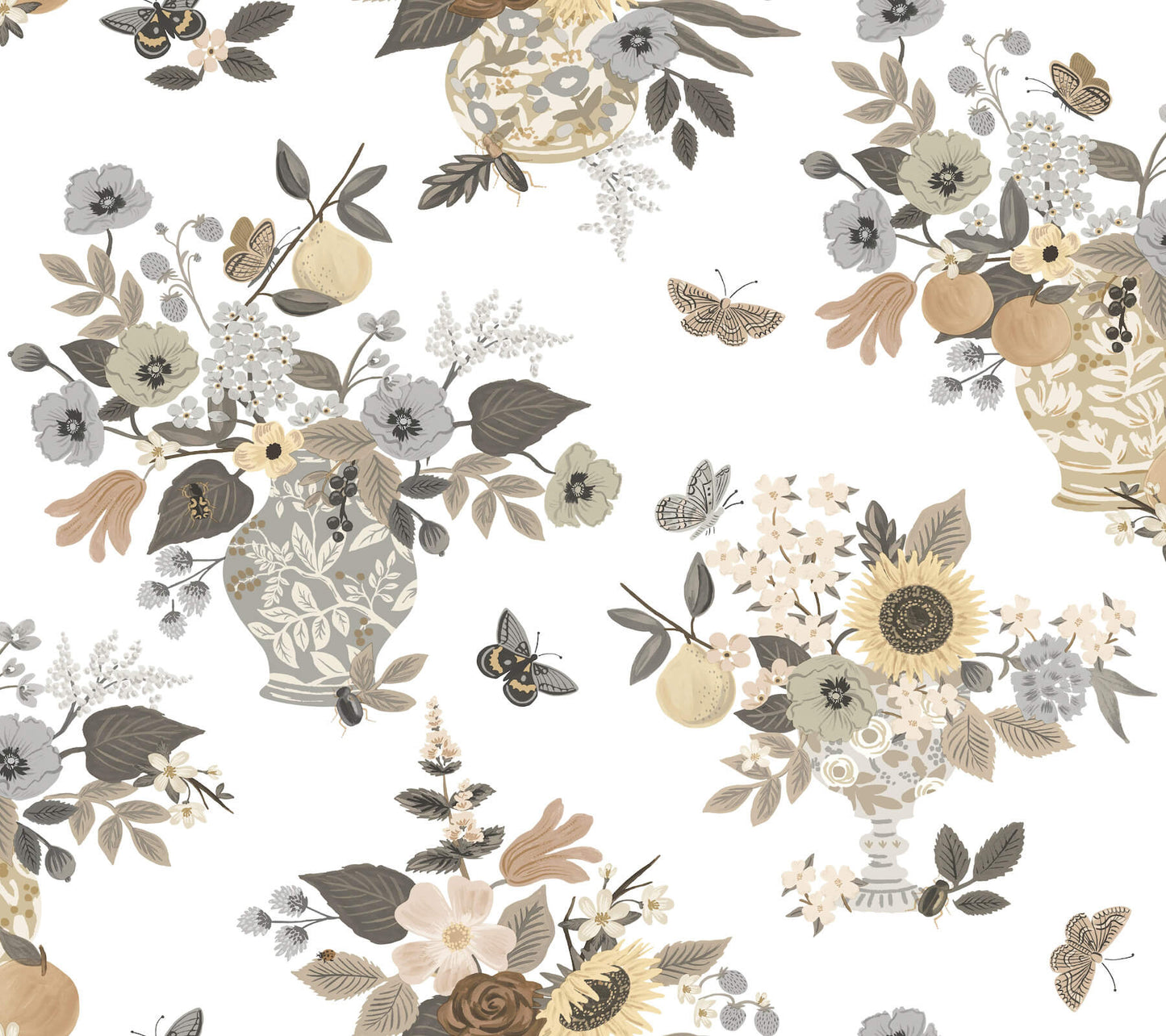 Rifle Paper Co. Flower Studies Wallpaper - Linen