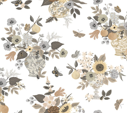 Rifle Paper Co. Flower Studies Wallpaper - Linen