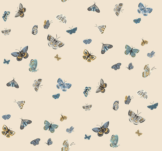 Rifle Paper Co. 3rd Edition Butterfly House Wallpaper - Linen