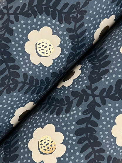 Rifle Paper Co. Emma Wallpaper - Navy