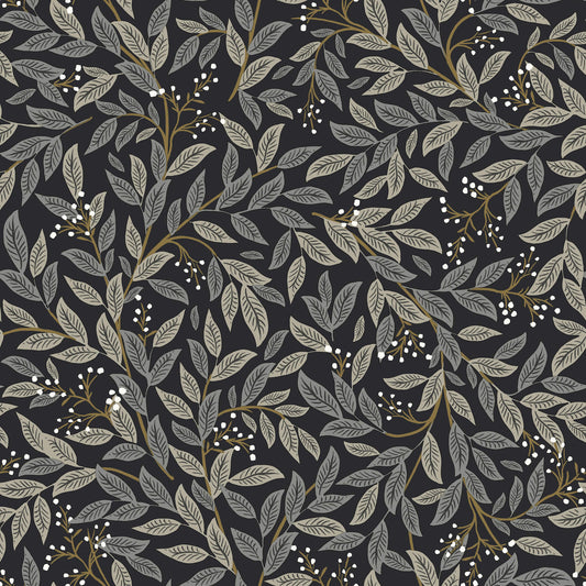 Rifle Paper Co. 3rd Edition Willowberry Wallpaper - Black