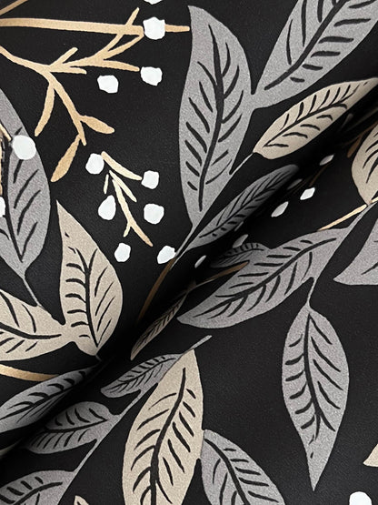 Rifle Paper Co. Willowberry Wallpaper - Black