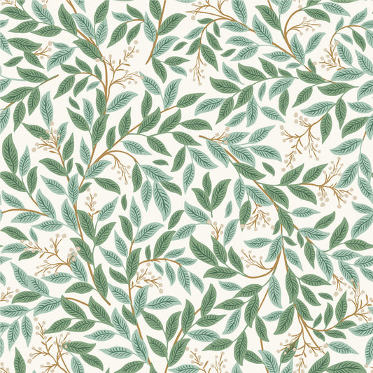 Rifle Paper Co. 3rd Edition Willowberry Wallpaper - Emerald