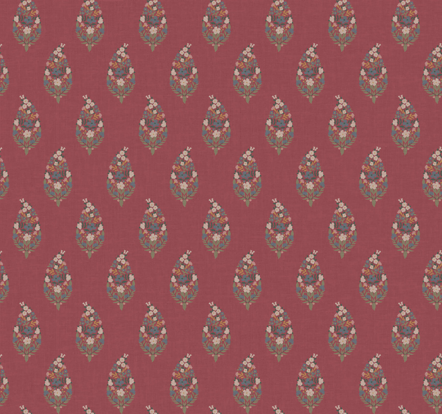 Rifle Paper Co. Paisley Wallpaper - Burgundy