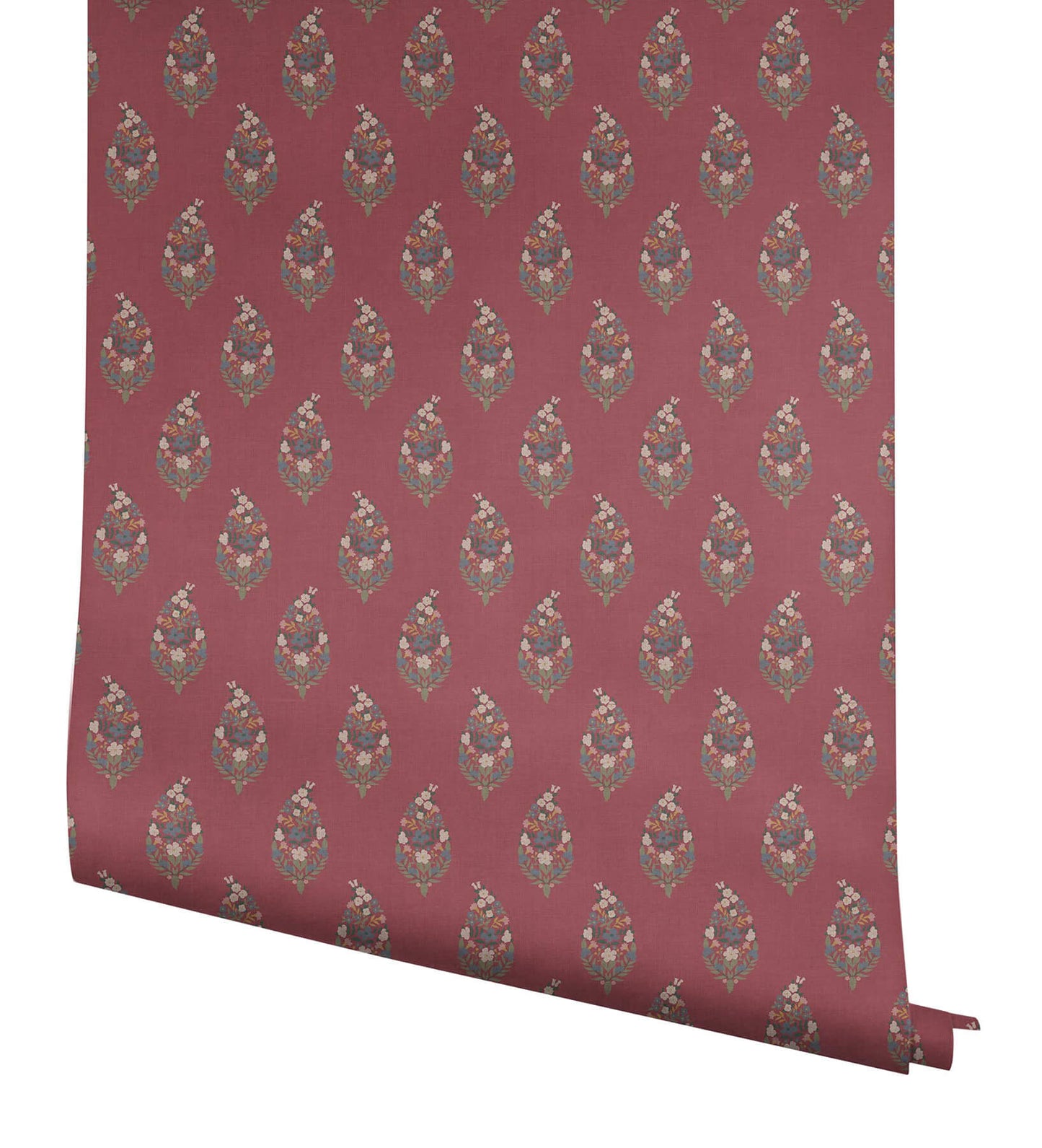 Rifle Paper Co. 3rd Edition Paisley Wallpaper - Burgundy