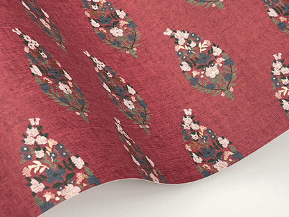 Rifle Paper Co. 3rd Edition Paisley Wallpaper - Burgundy