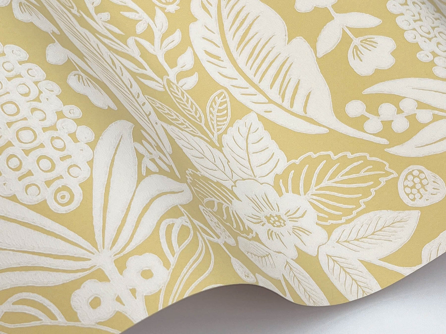 Rifle Paper Co. Pineapple Damask Wallpaper - Yellow