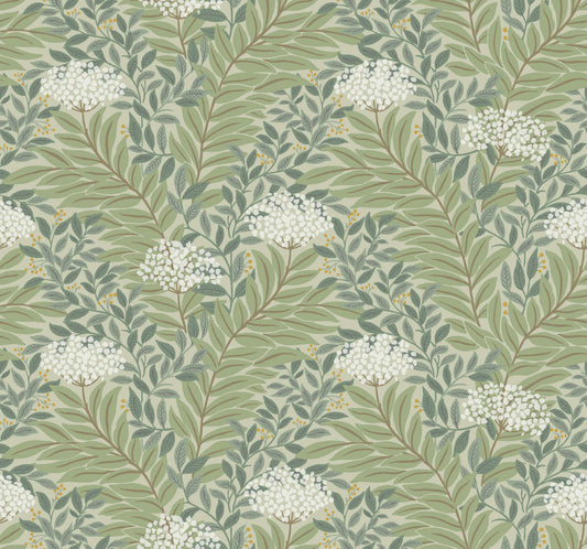 Rifle Paper Co. 3rd Edition Highgrove Wallpaper - Sage