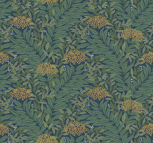 Rifle Paper Co. 3rd Edition Highgrove Wallpaper - Navy