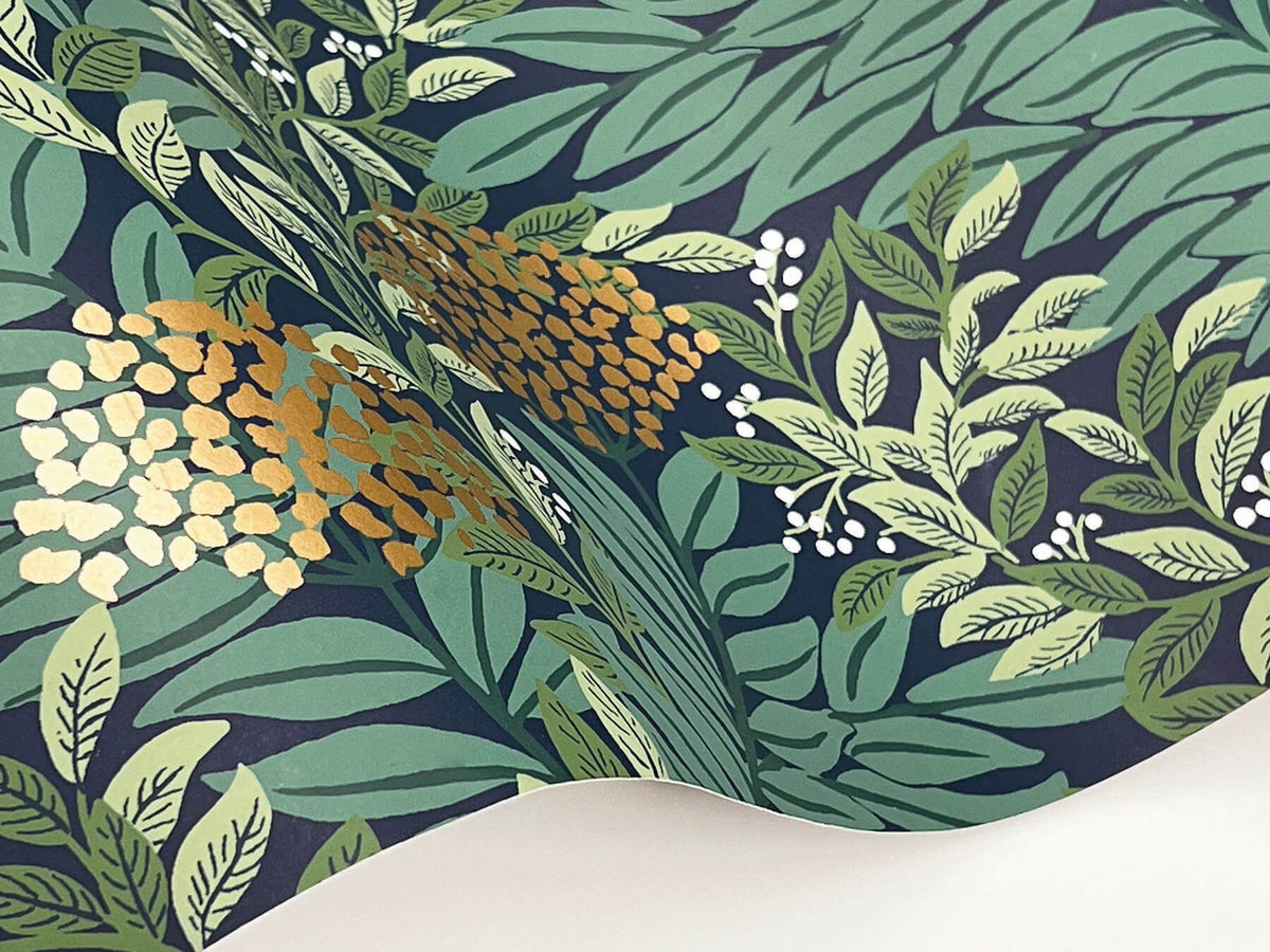 RF7505 Rifle Paper Co. 3rd Edition Highgrove Wallpaper - Navy – US Wall ...