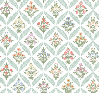 Rifle Paper Co. Estee Garden Wallpaper - Pastel