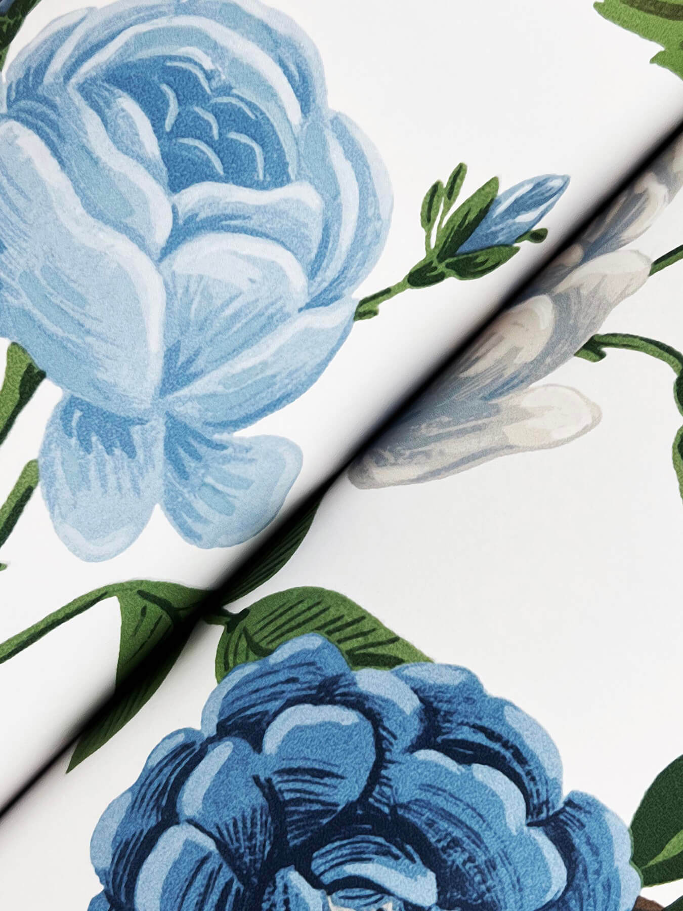 Rifle Paper Co. Roses Wallpaper - Blue