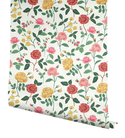 Rifle Paper Co. Roses Wallpaper - Blush