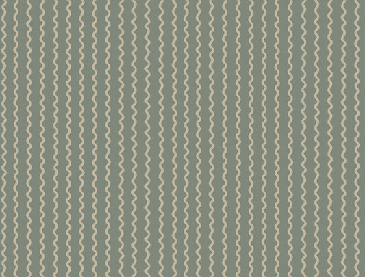 Rifle Paper Co. 3rd Edition Rickrack Wallpaper - Moss