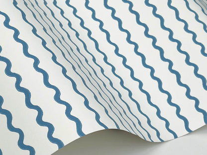 Rifle Paper Co. Rickrack Wallpaper - Blue