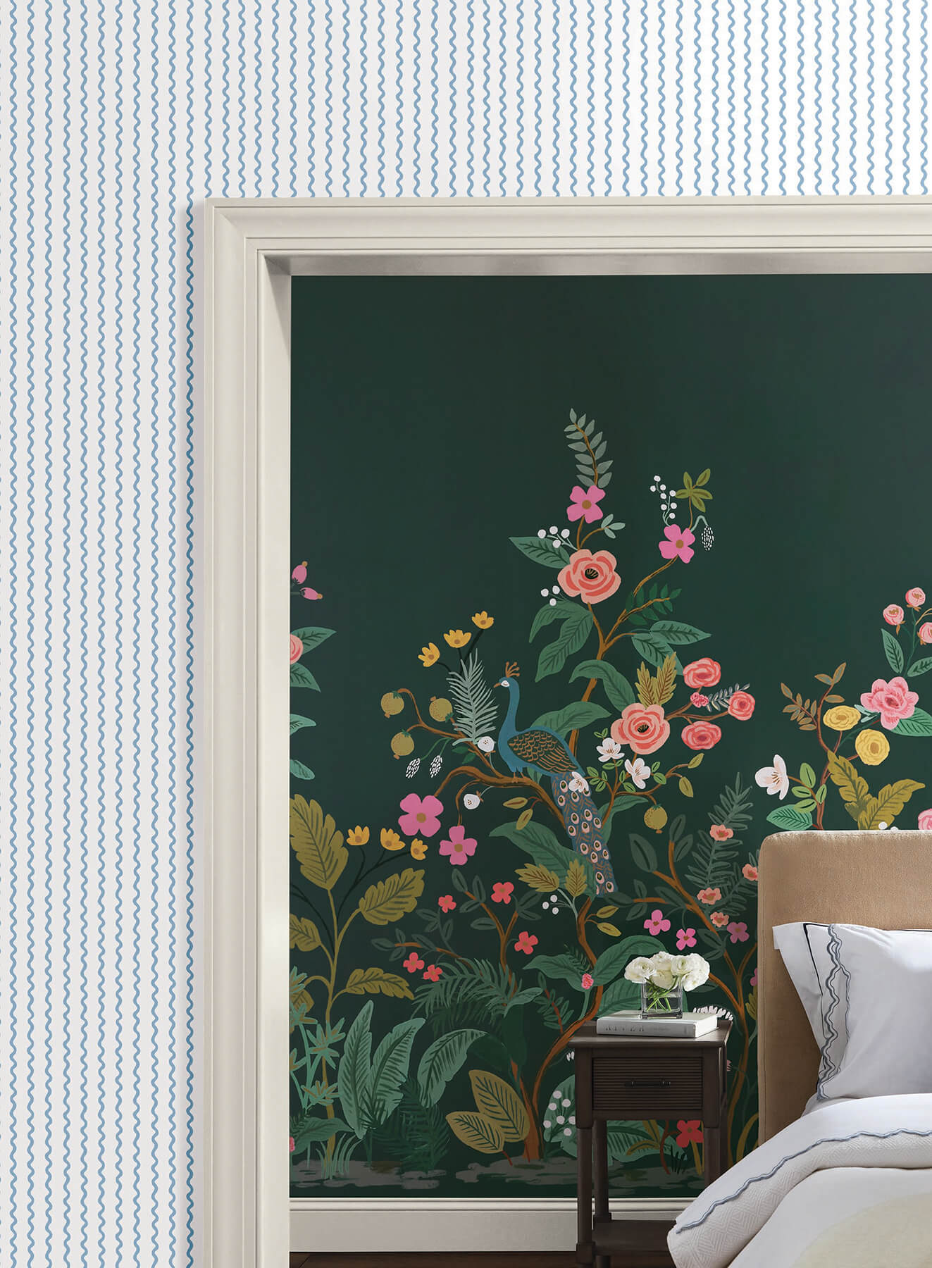 Rifle Paper Co. Rickrack Wallpaper - Blue