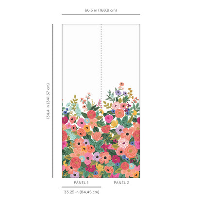 Rifle Paper Co. Garden Party Wall Mural - Bright Pink