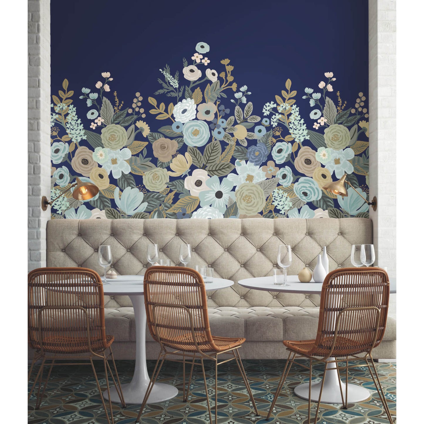 Rifle Paper Co. 3rd Edition Garden Party Wall Mural - Navy