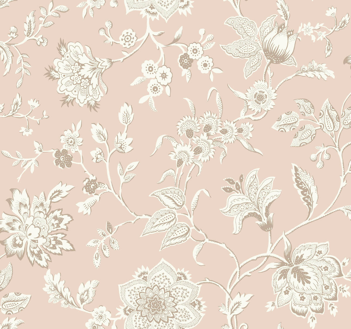 Toile Resource Library Sutton Wallpaper - Pink