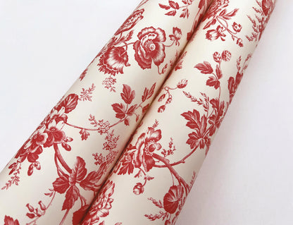 Toile Resource Library Anemone Toile Wallpaper - Red