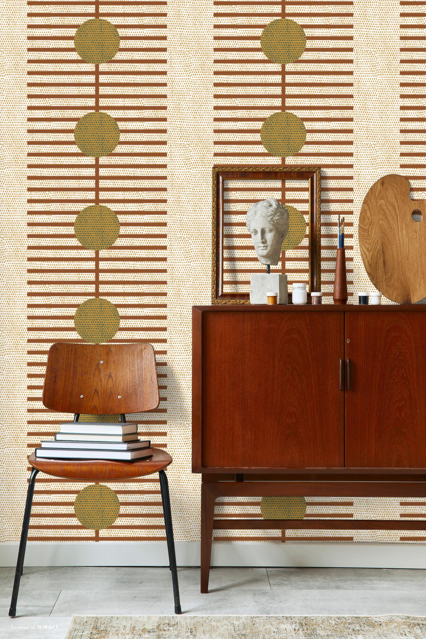 Mitchell Black Forbes Masters Nomalanga Wallpaper - Terracotta