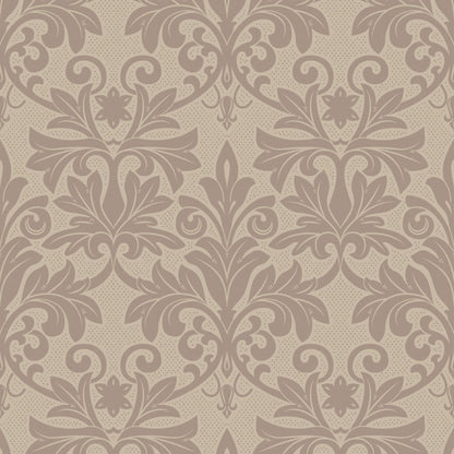 Mitchell Black Rococo Relief Wallpaper - Red Clay