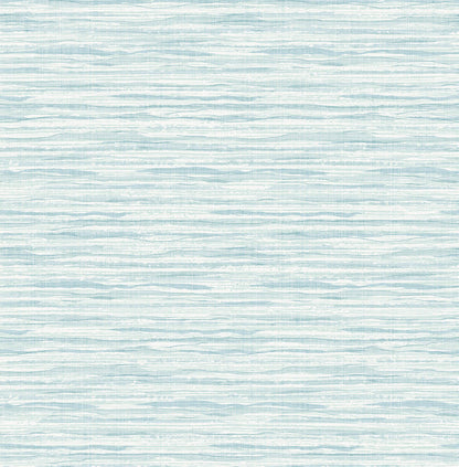 Seabrook Summer House Skye Wave Stringcloth Wallpaper - Pool Ripple