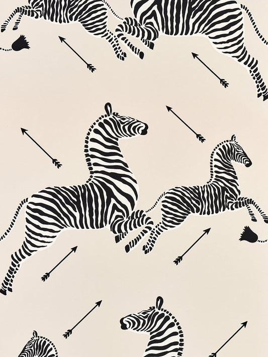 Scalamandre Zebras Collection Zebras Wallpaper - Sandstone