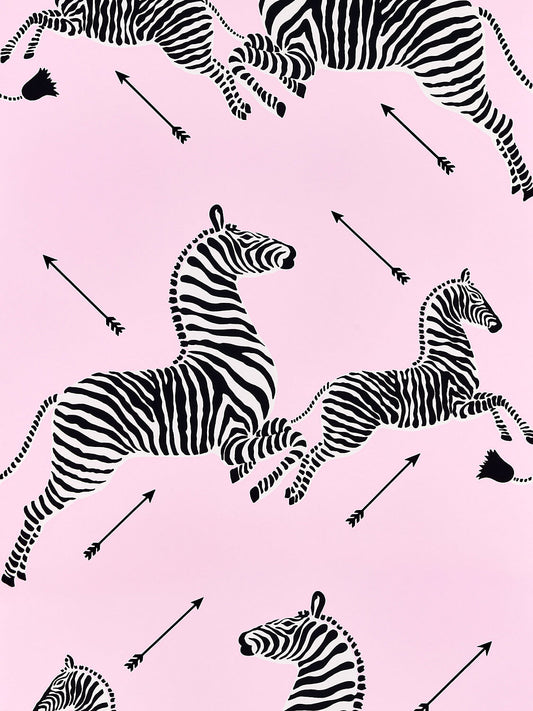 Scalamandre Zebras Collection Zebras Wallpaper - Dahlia