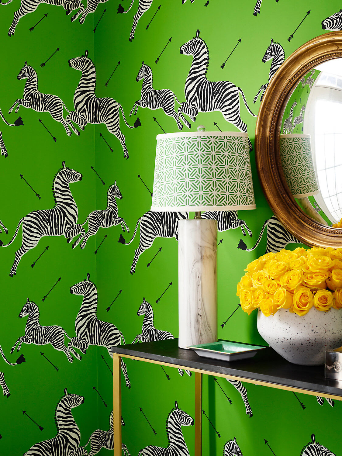 Scalamandre Zebras Collection Zebras Wallpaper - Limelight