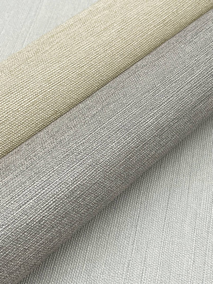 Signature Textures Second Edition Shimmering Linen Wallpaper - Gray