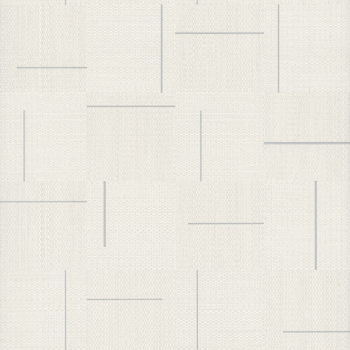 Signature Textures Second Edition Geo Block Weave Wallpaper - Ivory