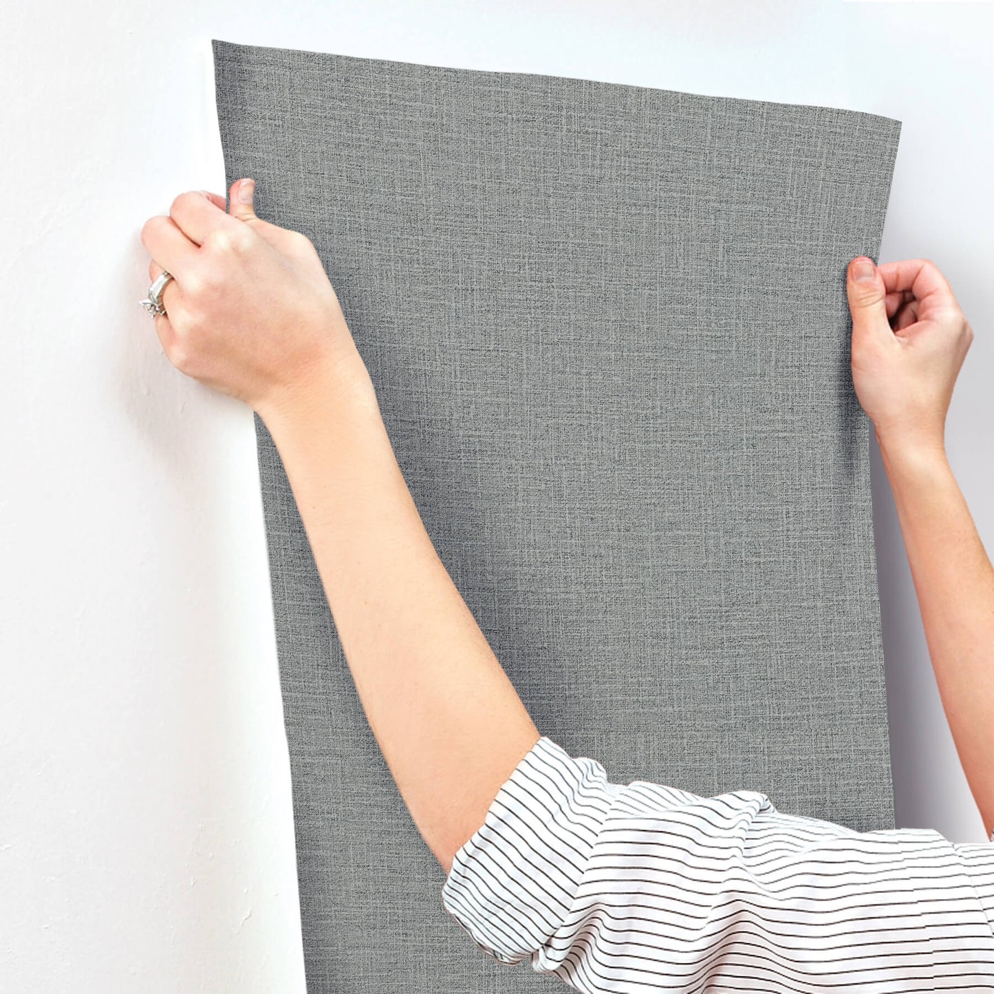 York Artisan Studio Loom Wallpaper - Silver