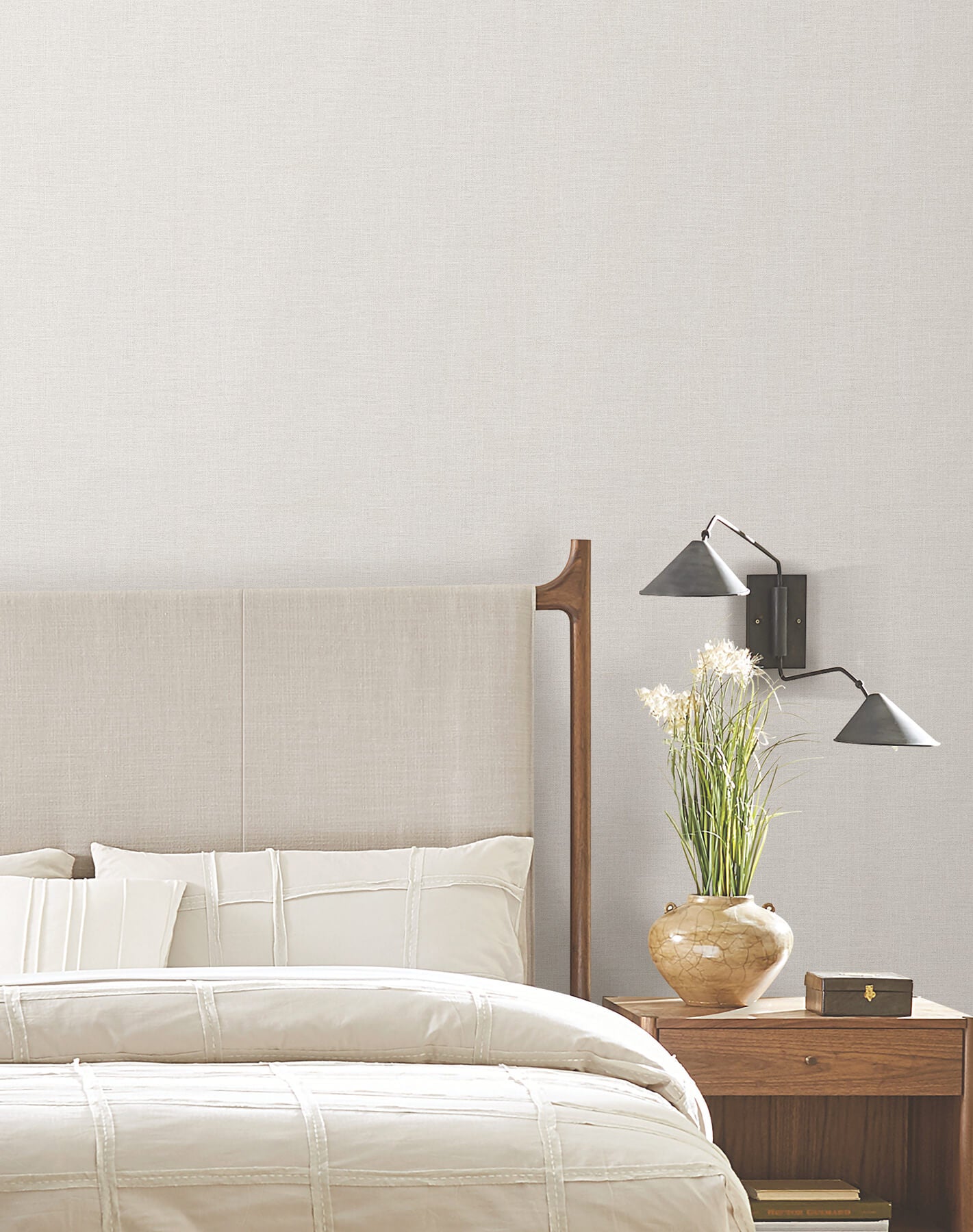 York Artisan Studio Loom Wallpaper - White