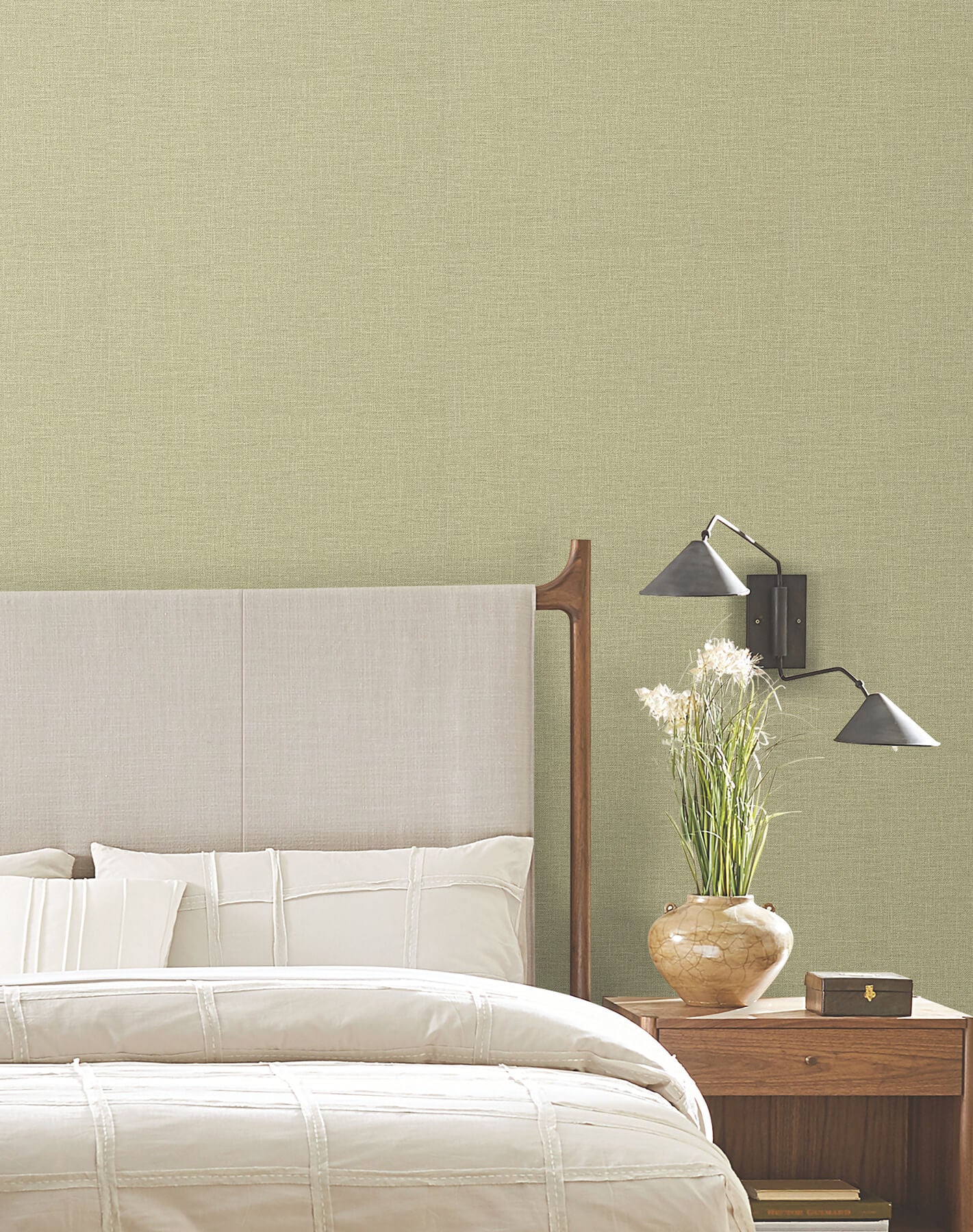 York Artisan Studio Loom Wallpaper - Green