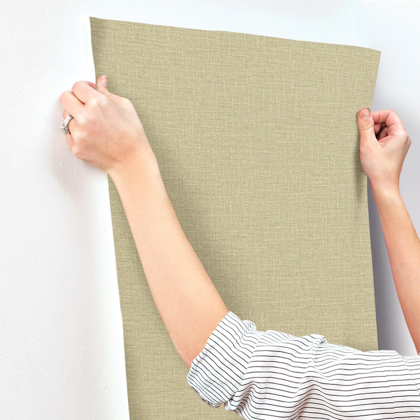 York Artisan Studio Loom Wallpaper - Green