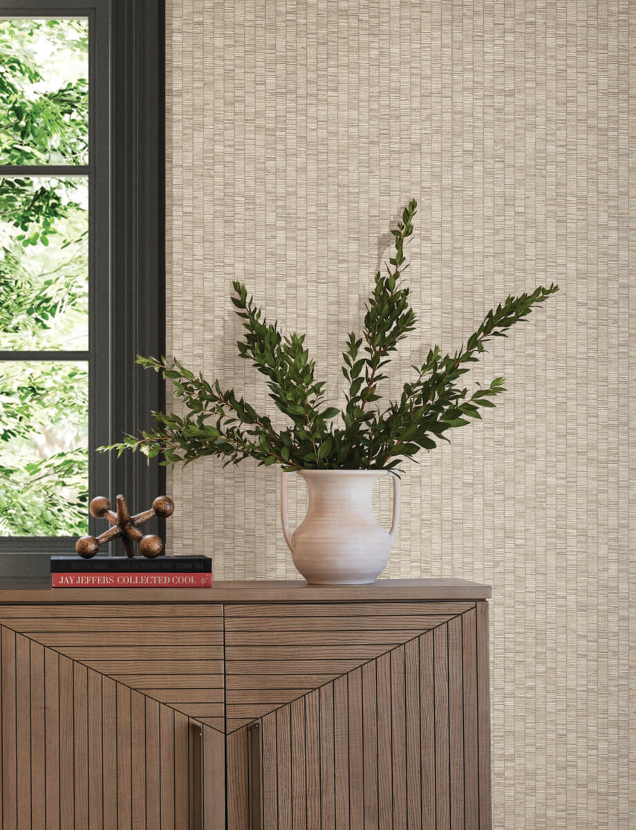 Montecito Lemuria Wallpaper - Beige