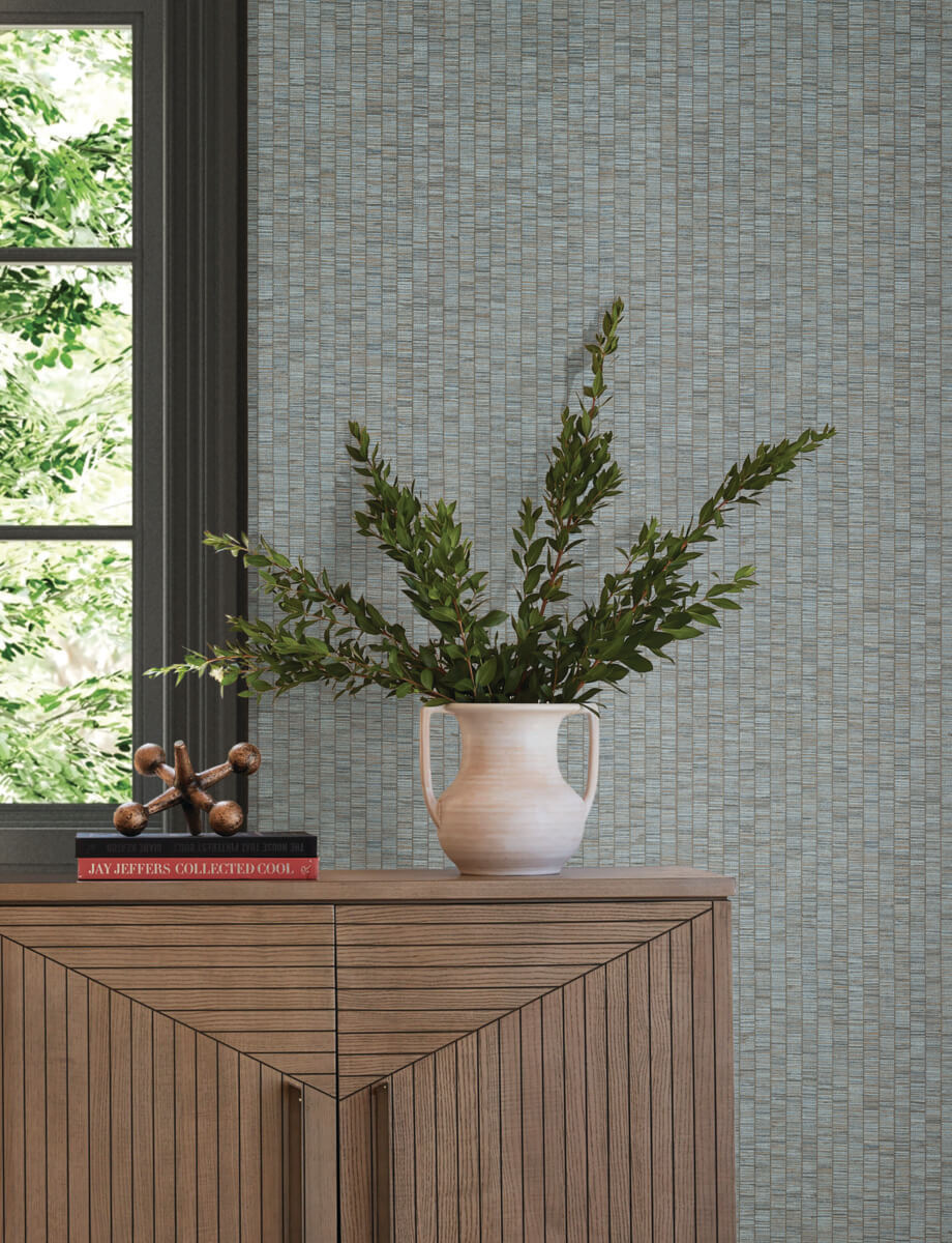 Montecito Lemuria Wallpaper - Blue