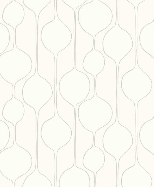 Seabrook The Simple Life Minimalist Geometric Wallpaper - Egyptian Cotton