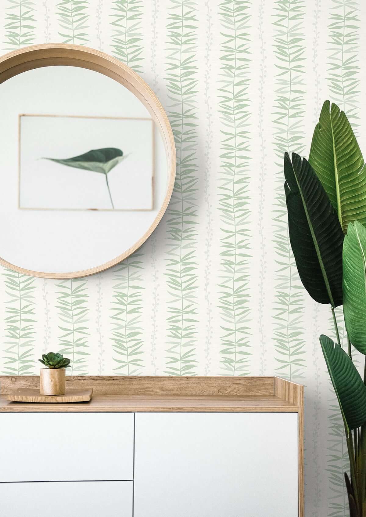 Seabrook Designs The Simple Life Summer Garland Wallpaper - Forest