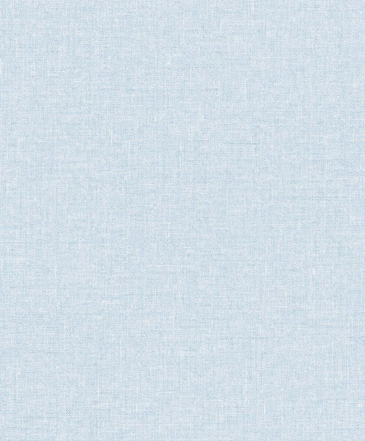 Seabrook Designs The Simple Life Soft Linen Wallpaper - Blue Fog