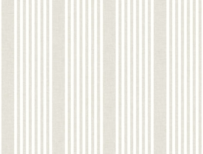 Magnolia Home Book 4 French Linen Stripe Wallpaper - Soft Linen