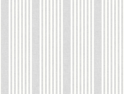 Magnolia Home Book 4 French Linen Stripe Wallpaper - Arctic Grey