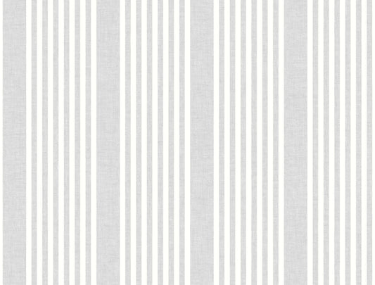 Magnolia Home Book 4 French Linen Stripe Wallpaper - Arctic Grey