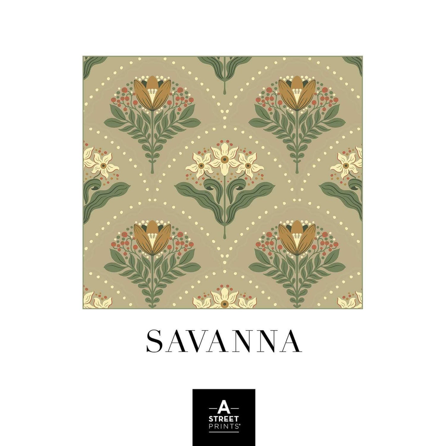A-Street Prints Savanna Midolin Wallpaper - Ash