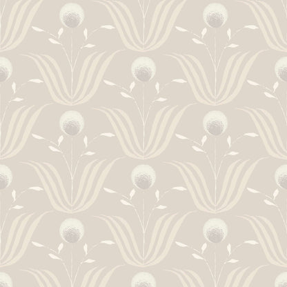 Mitchell Black Spring Bloom Wallpaper - Ivory