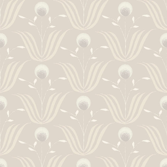 Mitchell Black Spring Bloom Wallpaper - Ivory