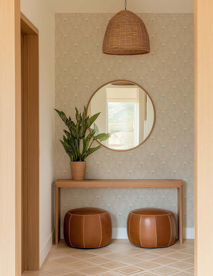 Mitchell Black Spring Bloom Wallpaper - Ivory